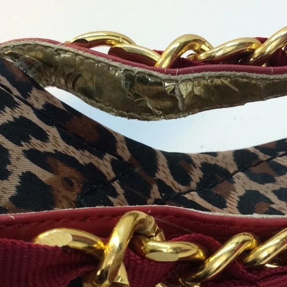 Delicious Red, Gold& Leopard Sandals with Red Sole - Picture 16 of 16